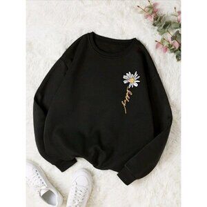 Sweater. Thermal polyester sweater, for women, Color Black, Size L..